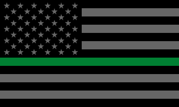 [Thin Green Line flag]