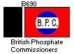 [British Phosphate Commissioners houseflag and funnel]