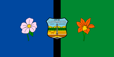 [flag of Lloydminster]