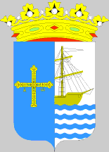 [Ribadesella coat-of-arms as used on the flag (Asturias, Spain)]