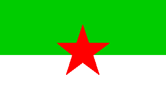 red flag with star in middle