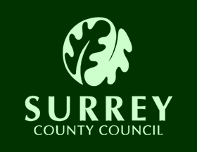 [Logo and Flag of Surrey County Council]
