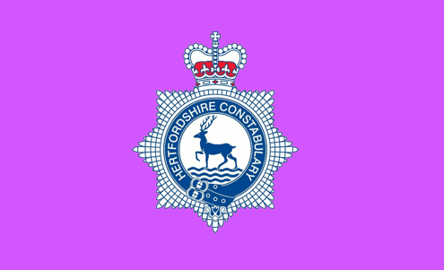 [Hertfordshire Police flag]
