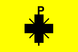 [Byzantine yellow flag]