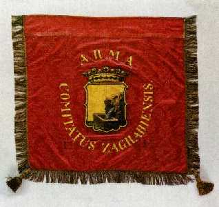 [Historical flag of Zagreb County]