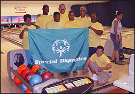 [The Special Olympics flag variant]