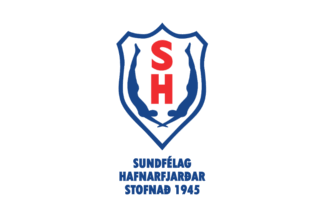 [Hafnarfjörður Swimming Club flag]