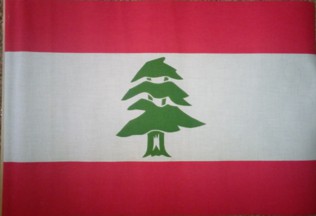 [Vertical-Stripe Lebanese Flag]
