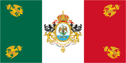 [1864/1865-1867 Mexican Imperial National Flag]