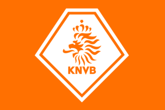  Netherlands Holland Orange KNVB Logo Large Stick Flag With 2  Feet Wooden Pole..New : Sports & Outdoors