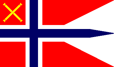 [Norwegian Army Inspector General rank flag]
