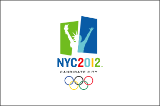 [New York 2012 bid flag]