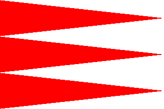 [flag of Bánffyhunyad, Kolozs county, Hungary 1941]