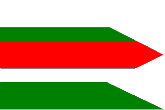[flag of Oravské Veselé]