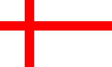 white cross red background logo