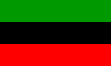 [Afro-American Green-Black-Red flag]