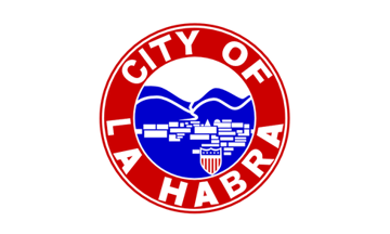 [flag of City of La Habra, California]
