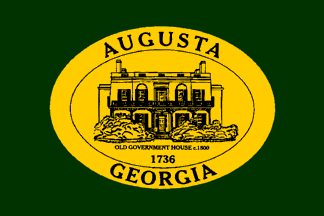 augusta city georgia ga flag flags ranked permission martucci david american fotw crwflags au