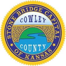 [seal of Cowley County, Kansas flag]