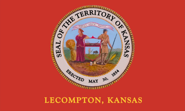 [Flag of Lecompton, Kansas]