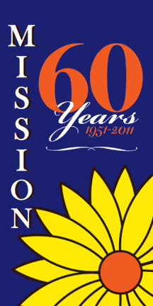 [60th anniversary flag of Mission, Kansas]