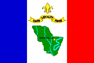 [Flag of Iberville Parish, Louisiana]