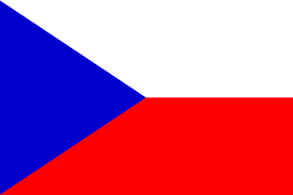 [flag of Prague, Oklahoma]