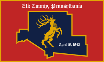 [Elk County, Pennsylvania Flag]