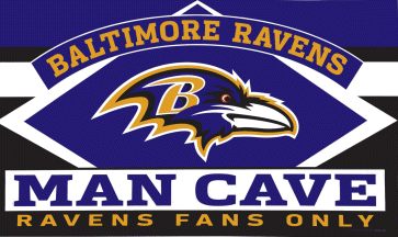 [Baltimore Ravens 'Man Cave' flag]