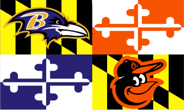 [Baltimore Ravens-Orioles flag]
