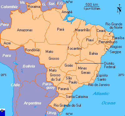 1865 Colton Map - Brazil Brasil  Rio de Janeiro Bahia Recife South  America